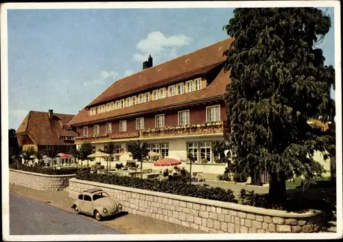 Ak St. Märgen Schwarzwald, Hotel und Pension zum Hirschen