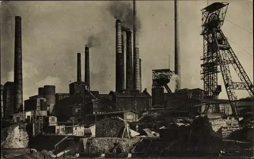Ak Essen im Ruhrgebiet Nordrhein Westfalen, Zeche Victoria Mathias