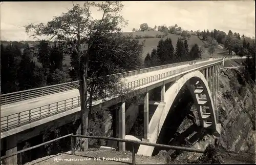 Ak Echelsbach Bad Bayersoien Bayern, Ammerbrücke, Betonbrücke