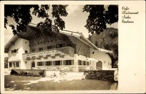 Ak Neuhaus an der Elbe, Café Restaurant Sachs