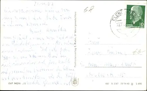 Ak Elend Oberharz am Brocken, FDGB-Heim Völkerfreundschaft, Winter