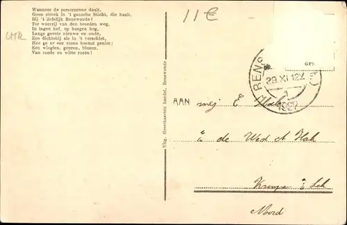 Ak Renswoude Utrecht Niederlande, Dorfstraße