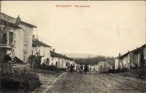 Ak Villacourt Meurthe et Moselle, Teil der Straße