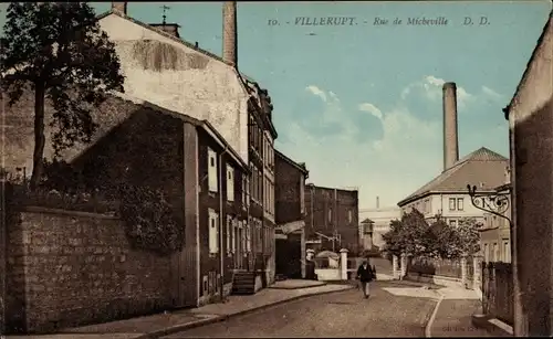 Ak Villerupt Meurthe et Moselle, Rue de Micheville