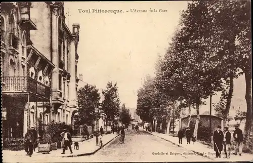 Ak Toul Meurthe et Moselle, Avenue de la Gare