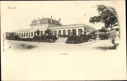 Ak Toul Meurthe et Moselle, Bahnhof