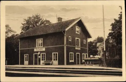 Ak Killeberg Osby Schweden, Bahnhof