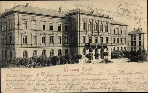 Ak Gießen an der Lahn Hessen, Universität