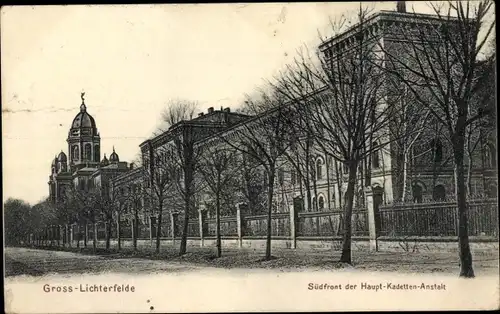 Ak Berlin Steglitz Groß Lichterfelde, Südfront der Haupt Kadetten Anstalt