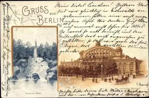 Litho Berlin Mitte, Anhalter Bahnhof, Victoria-Park