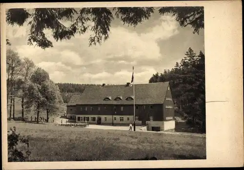 Ak Grumbach Jöhstadt im Erzgebirge Sachsen, Schullandheim Raummühle