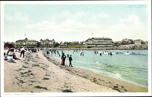 Ak York Beach Maine USA, Tag am Strand