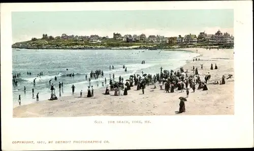 Ak York Beach Maine USA, Tag am Strand