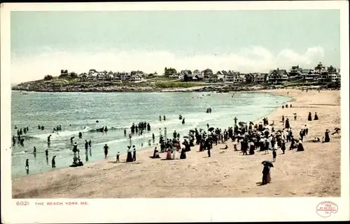 Ak York Beach Maine, der Strand