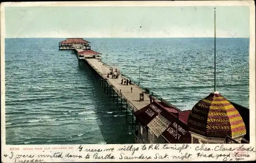 Ak Old Orchard Beach Maine USA, Ocean Pier