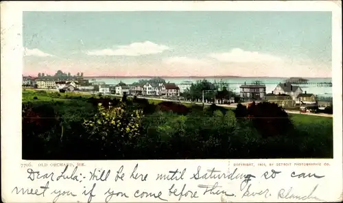 Ak Old Orchard Maine USA, Gesamtansicht