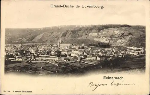 Ak Echternach Luxemburg, Panorama