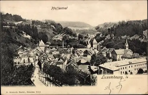 Ak Pfaffenthal Luxemburg, Panorama