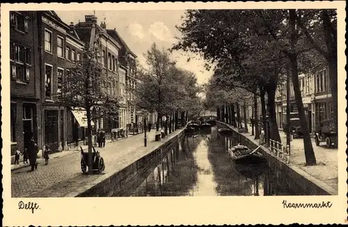 Ak Delft Südholland Niederlande, Koornmarkt