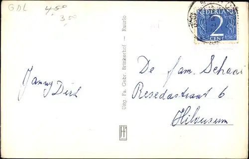 Ak Ruurlo Gelderland, Boerderij Posman bij Huize Ruurlo