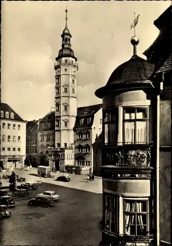 Ak Gera in Thüringen, Apothekenerker, Rathaus