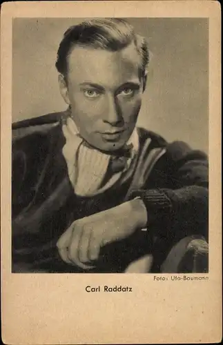 Ak Schauspieler Carl Raddatz, Portrait