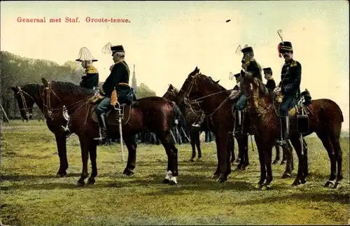 Ak Niederländische Soldaten in Uniformen, Kavallerie