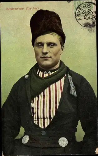 Ak Volendam Nordholland, Niederländer in Tracht