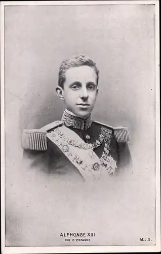 Ak König Alfons XIII. von Spanien