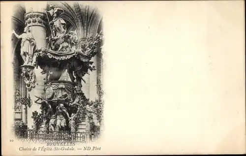 Ak Brüssel Brüssel, Ste Gudule Kirche, Vorsitzender