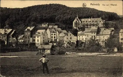 Ak Malmédy Wallonien Lüttich, Ansicht des Krankenhauses