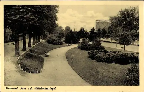 Ak Roermond Limburg Niederlande, Park Wilhelminasingel