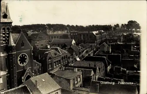 Ak Oostburg Zeeland, Panorama