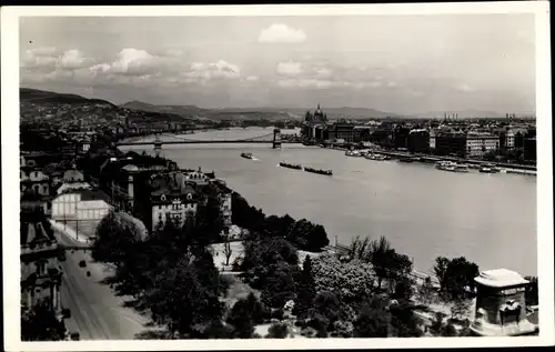 Ak Budapest Ungarn, Stadtansicht, Berg Sankt Gellert