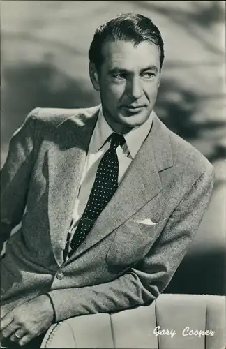 Ak Schauspieler Gary Cooper, Portrait