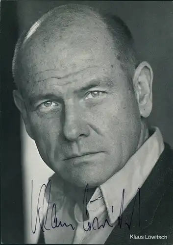 Ak Schauspieler Klaus Löwitsch, Portrait, Autogramm