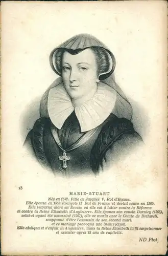 Ak Maria Stuart, Königin von Frankreich, Portrait