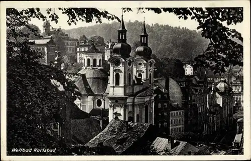 Ak Karlovy Vary Karlsbad Stadt, Weltbad