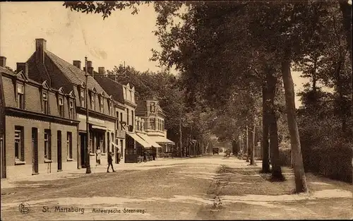 Ak St. Mariaburg Flandern Antwerpen, Antwerpsche Steenweg