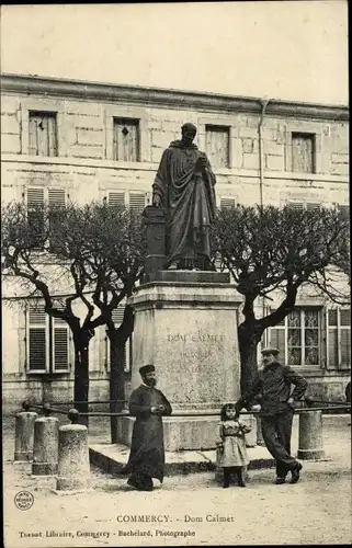 Ak Commercy Meuse, Statue von Dom Calmet, Denkmal