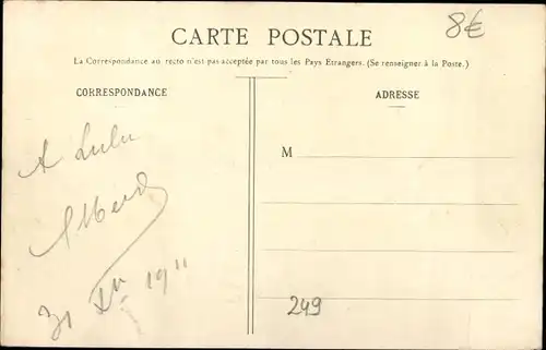 Ak Commercy Meuse, Statue von Dom Calmet, Denkmal