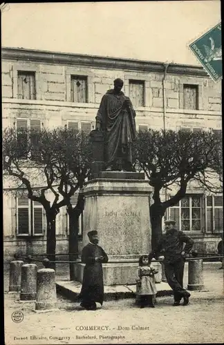 Ak Commercy Meuse, Statue von Dom Calmet, Denkmal