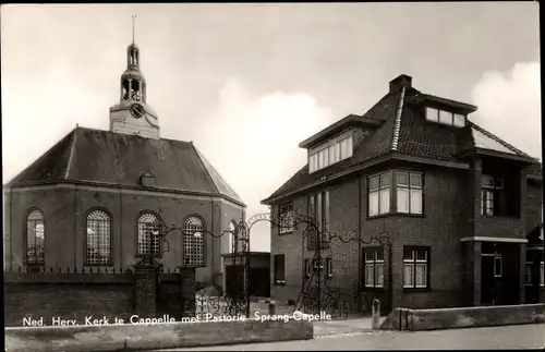 Ak Sprang Capelle Nordbrabant Niederlande, N. H. Kirche, Pastorat