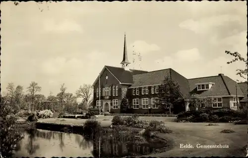 Ak Eelde Drenthe Niederlande, Rathaus