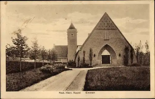 Ak Emmen Drenthe Niederlande, N. H. Kapelle