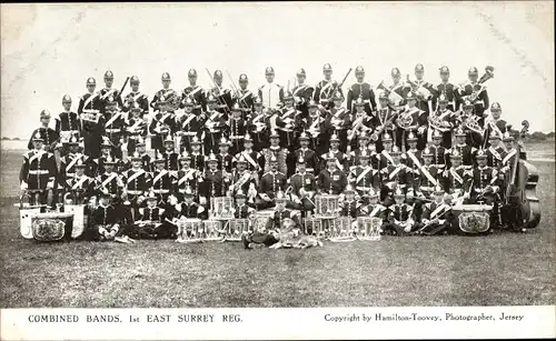 Ak Jersey Kanalinseln, Combines Bands, 1. East Surrey Regiment
