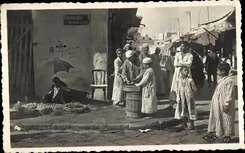 Foto Ak Alexandria Ägypten, Markt, Händler, Kinder, Einheimische