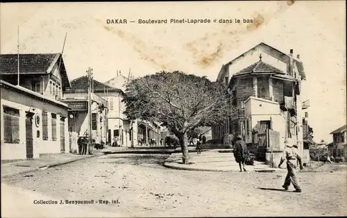 Ak Dakar Senegal, Boulevard Pinet Laprade, unten