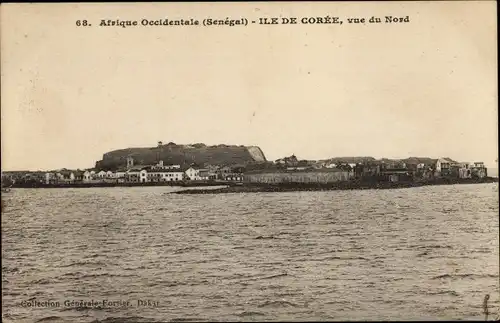 Ak Ile de Goree Senegal, Blick von Norden