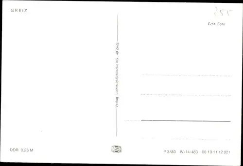 Ak Greiz im Vogtland, Gesamtansicht